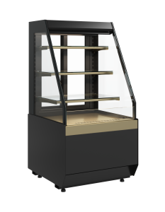 Витрина кондитерская Carboma KC70 VM 0,6-2 STANDARD 9005-0109 (открытая, скошенная боковина, версия 2.0)