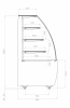 Витрина нейтральная Carboma K70 N 1,3-1 LIGHT 9005-0109 (версия 2.0)