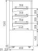 Витрина нейтральная Carboma KC70 N 0,6-1 LIGHT 0102-0109 (0,6 Cube)