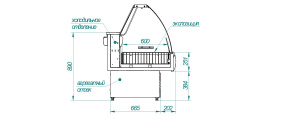 Витрина морозильная Cryspi Octava M 1500