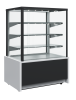 Витрина кондитерская Carboma KC70 VM 1,3-1 LIGHT 9006-9005 (ВХСв-1,3д Cube ТЕХНО)