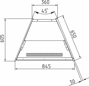 Витрина нейтральная Carboma K70 N-3 LIGHT 0011-9005