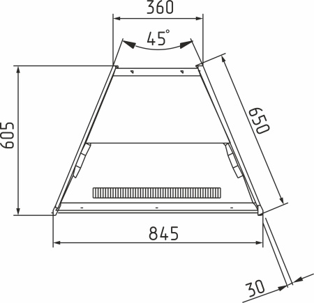 Витрина кондитерская Carboma K70 VM-3 LIGHT 0011-9005 (ВХСв-У1д ТЕХНО)