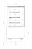 Витрина нейтральная Carboma KC70 N 0,9-1 LIGHT 9005-0109 (версия 2.0)