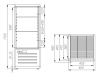 Витрина кондитерская Carboma D4 VM 120-1 1015-0102 (R120C бежево-коричневый)