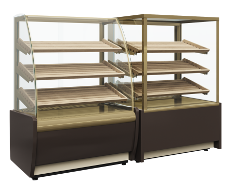 Витрина хлебная Carboma K70 N 1,3-2 LIGHT Bread 0012-0109 (без стекла)